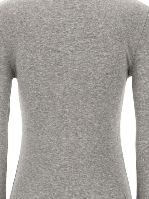 ENTIRE STUDIOS ribbed long-sleeve polo - Grey