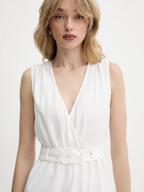 Morgan sukienka kolor biały maxi rozkloszowana RASKA