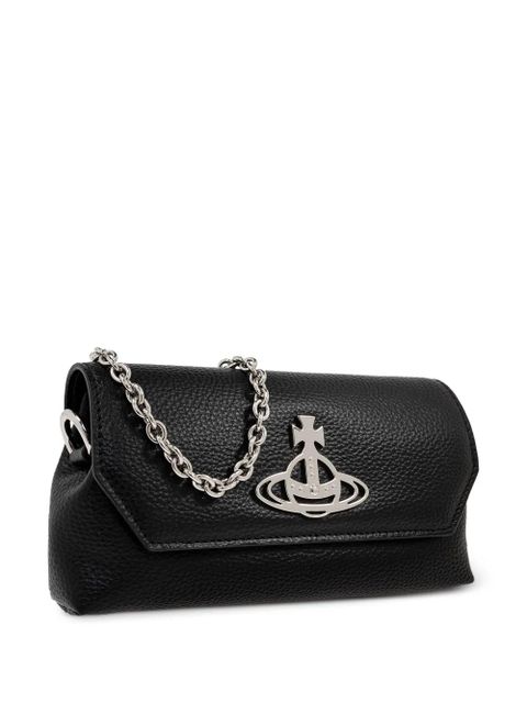 Vivienne Westwood Orb-plaque clutch bag - Black