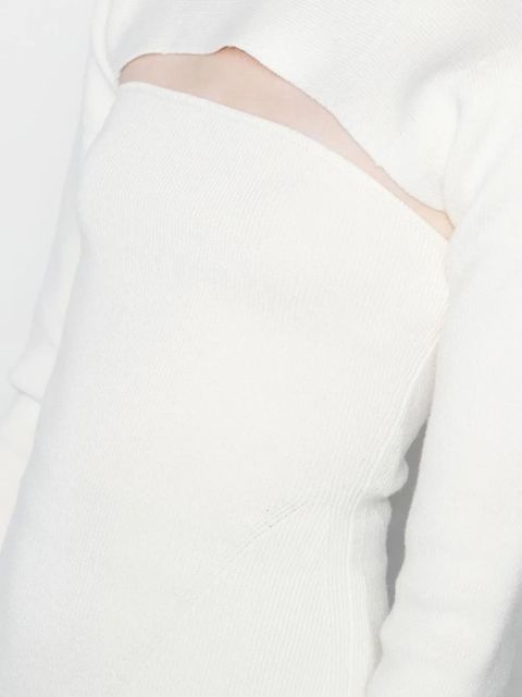 TOM FORD cut-out virgin wool-blend jumper - Neutrals