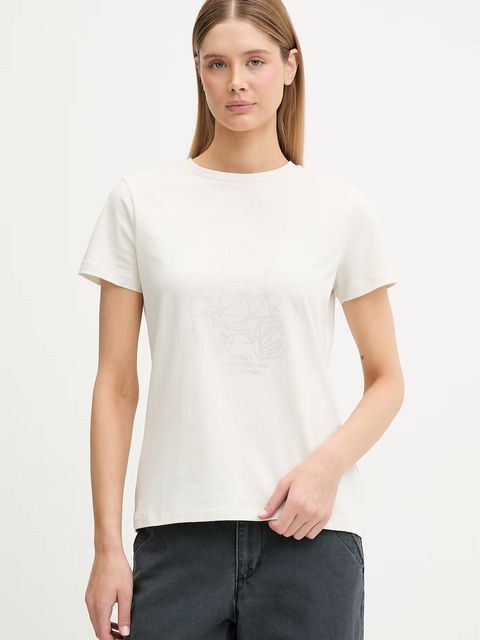 Guess T-shirt damski bawełniany z elastanem ROMY - zdjęcie produktu nr 1