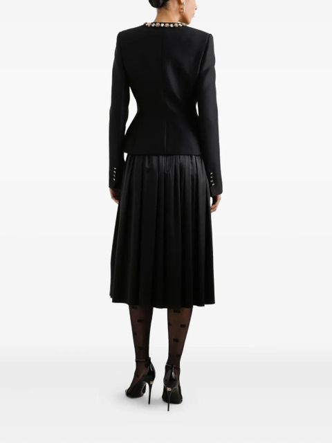 Dolce & Gabbana DNA embellished button-up jacket - Black