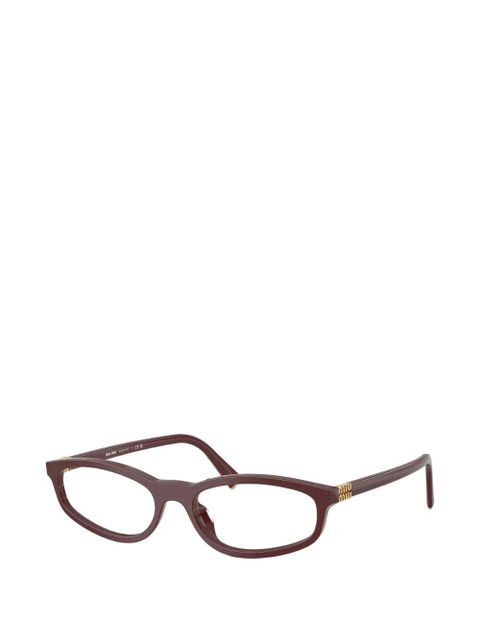 Miu Miu Eyewear round-frame glasses - Brown - zdjęcie produktu nr 2