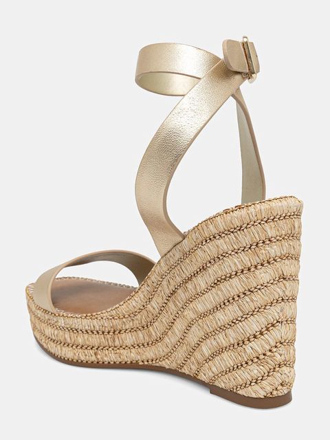 Steve Madden sandały skórzane Cassie kolor złoty SM11003372