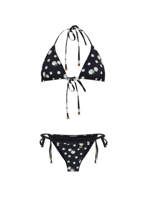 Dolce & Gabbana floral-print bikini - Black - zdjęcie produktu nr 1