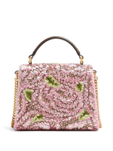 Valentino Garavani mini VSling embroidered handbag - Pink
