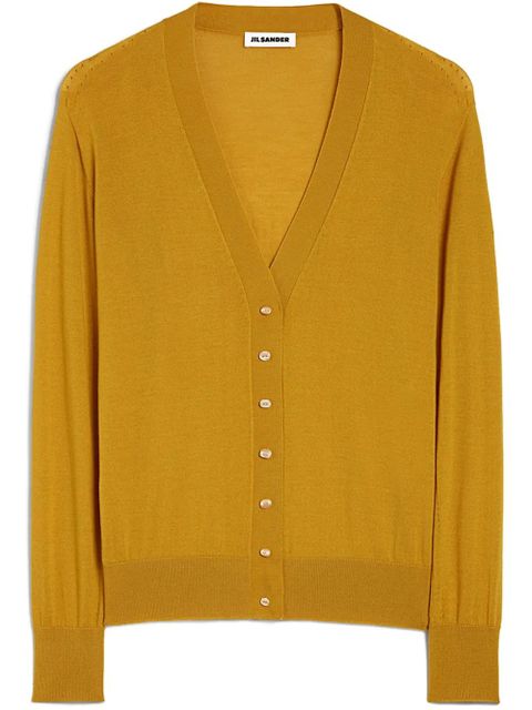 Jil Sander knitted cardigan - Yellow - zdjęcie produktu nr 1
