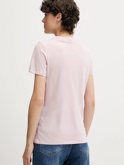 BOSS Orange t-shirt bawełniany BOSS ORANGE damski kolor różowy 50501139 - zdjęcie produktu nr 2