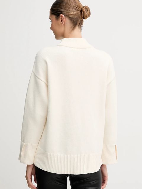 Dkny sweter damski kolor beżowy lekki DJ5R0889