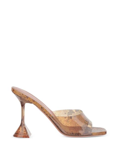 Amina Muaddi Lupita Glass Slipper mules - Brown - zdjęcie produktu nr 1
