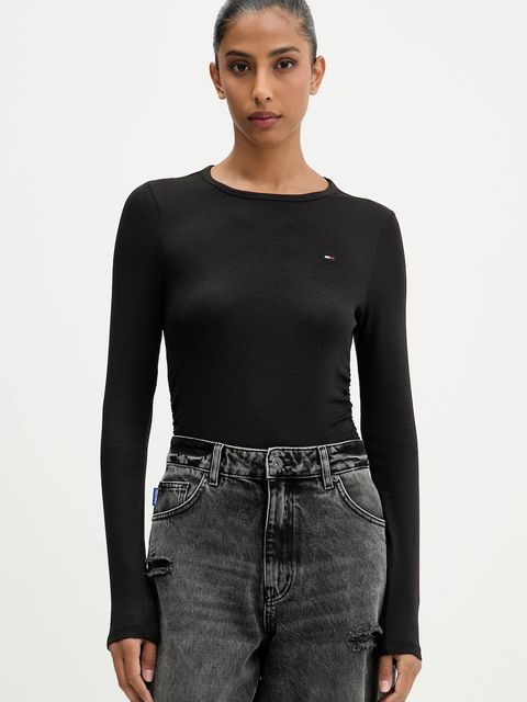 Tommy Jeans longsleeve kolor czarny DW0DW21568 - zdjęcie produktu nr 1