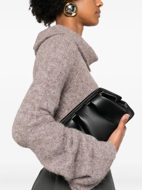 Eleh turtleneck wide-sleeve sweater - Brown