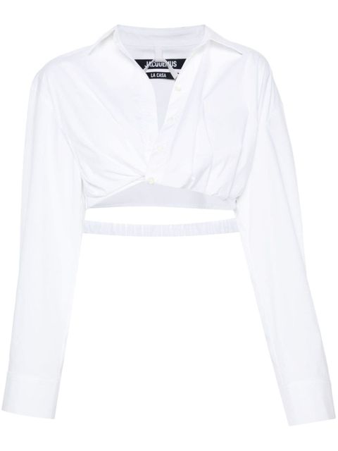 Jacquemus La Chemise Bahia Courte shirt - White - zdjęcie produktu nr 1