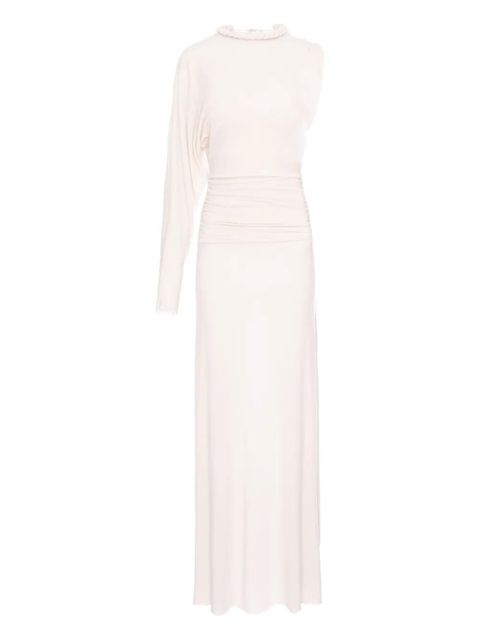 MANURÍ Didi one-sleeve ruffled dress - Neutrals - zdjęcie produktu nr 1