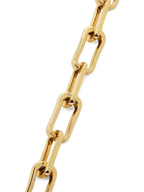 Monica Vinader 18k gold vermeil Alta rectangle-link chain bracelet
