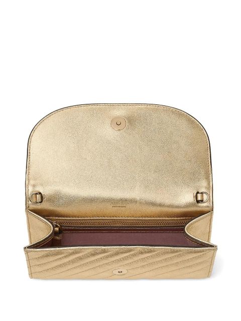 Jimmy Choo Curve wallet-on-chain - Gold