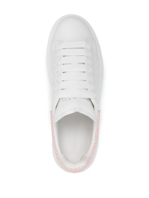 Alexander McQueen Oversized leather sneakers - White