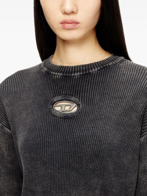 Diesel M-Anchorex logo-detail sweater - Black