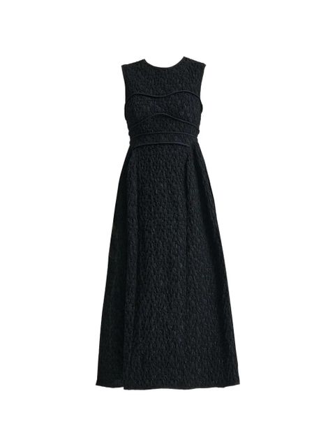 Cecilie Bahnsen DORINA cloqué-effect sleeveless dress - Black - zdjęcie produktu nr 1