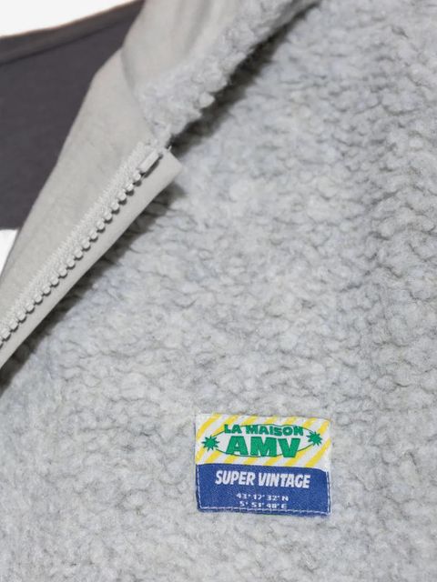 American Vintage Hoktown hooded fleece jacket - Grey