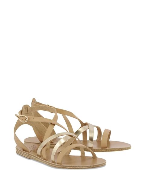 Ancient Greek Sandals crossover leather sandals - Neutrals - zdjęcie produktu nr 2