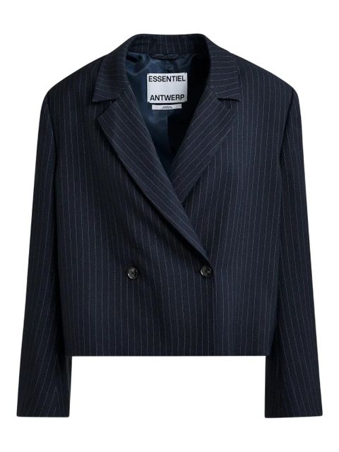 Essentiel Antwerp pinstripe double-breasted blazer - Blue - zdjęcie produktu nr 1