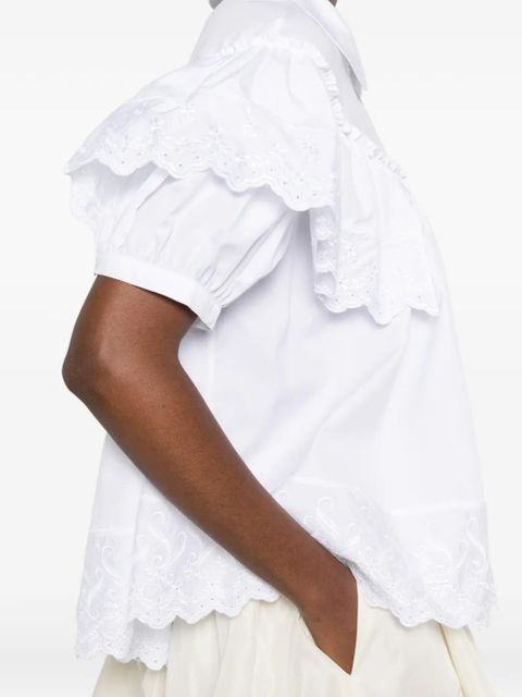 Simone Rocha ruffled blouse - White