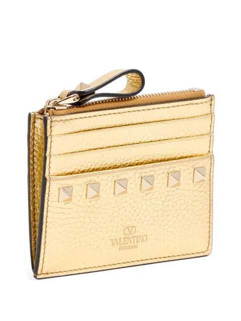 Valentino Garavani Rockstud card holder - Gold