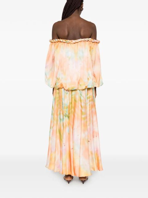ZIMMERMANN Luna twist midi dress - Orange