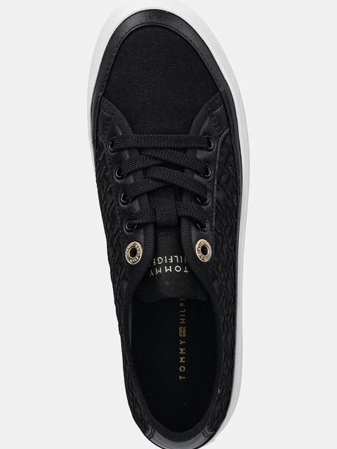 Tommy Hilfiger tenisówki VULC EMBROIDERED SNEAKER kolor czarny FW0FW08685