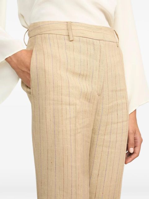 ETRO striped bootcut trousers - Neutrals