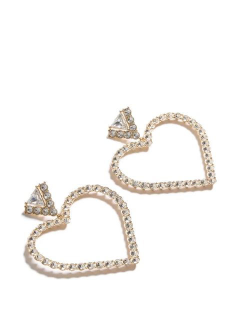 Valentino Garavani Coeur Royal earrings in metal and Swarovski® crystals - Gold