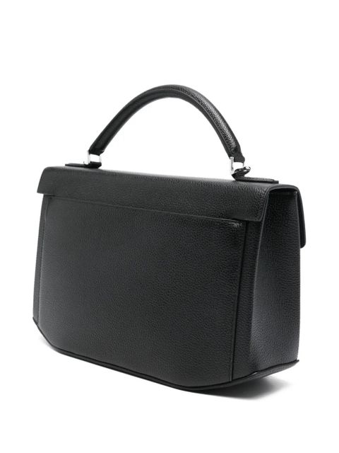 TOTEME medium grained-leather top-handle tote bag - Black - zdjęcie produktu nr 2