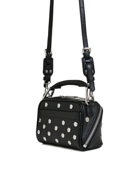 Essentiel Antwerp Bobb leather shoulder bag - Black