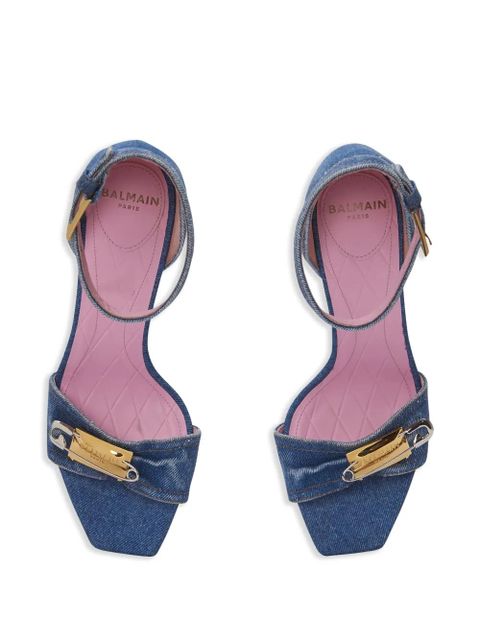 Balmain Safety Pin sandals - Blue