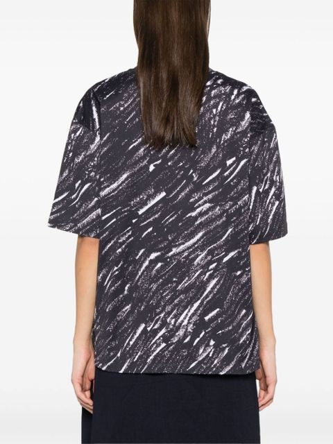 Marni Scribble logo jersey T-shirt - Black