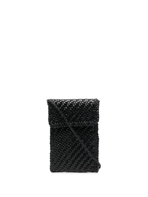 DRAGON DIFFUSION leather phone bag - Black - zdjęcie produktu nr 1
