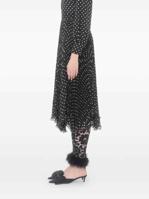 Valentino Garavani asymmetrical plusdepois midi skirt - Black