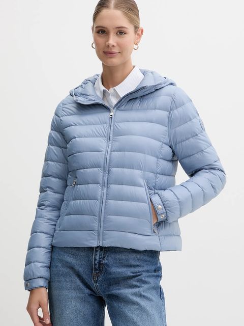 Tommy Hilfiger kurtka puchowa kolor niebieski przejściowa WW0WW46788 - zdjęcie produktu nr 1