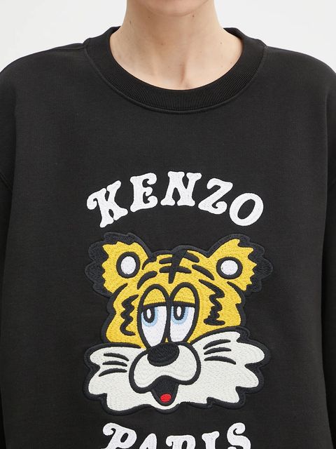 Kenzo bluza bawełniana x Verdy kolor czarny z aplikacją FF58SW2394MF.99J