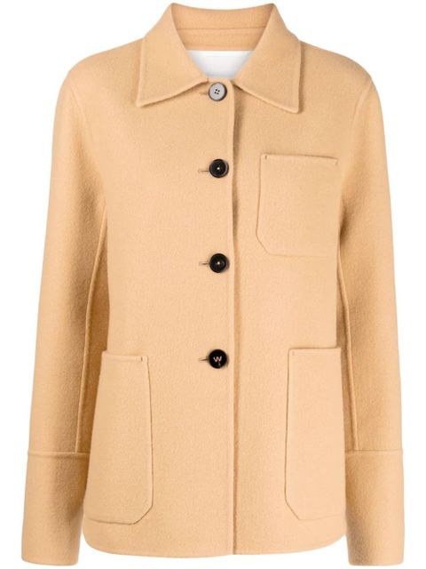 Jil Sander single-breasted wool jacket - Neutrals - zdjęcie produktu nr 1