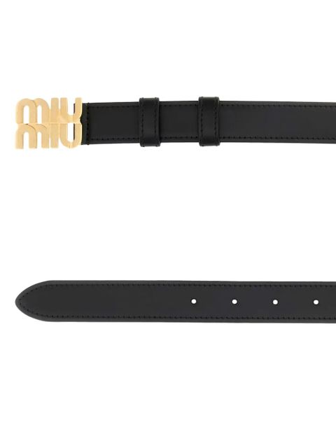 Miu Miu logo buckle belt - Black - zdjęcie produktu nr 2