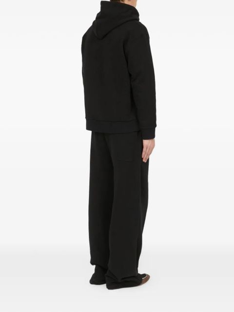 MM6 Maison Margiela logo-print hoodie - Black