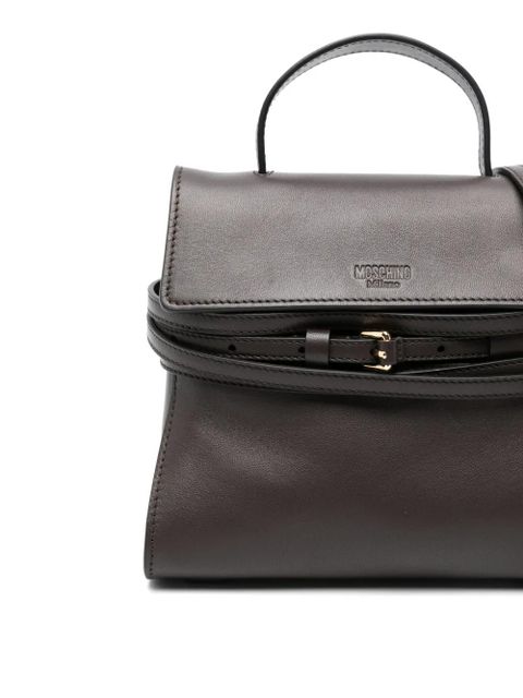 Moschino small Tie Me tote bag - Brown