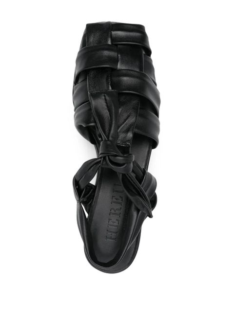 Hereu 50mm leather sandals - Black