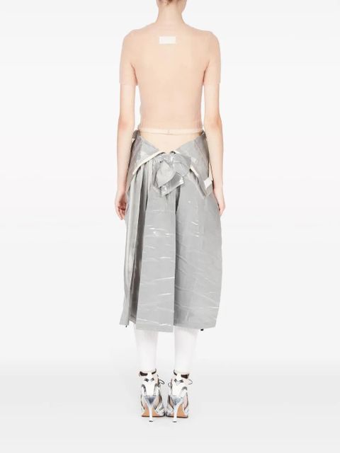 Maison Margiela sheer knit top - Neutrals - zdjęcie produktu nr 2