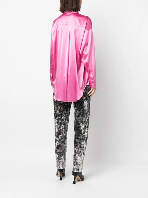 TOM FORD pointed-collar button-up shirt - Pink