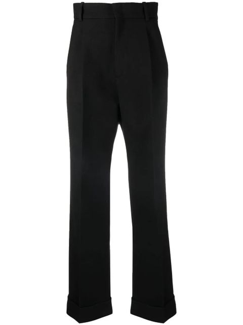 Gucci high-waisted wool trousers - Black - zdjęcie produktu nr 1