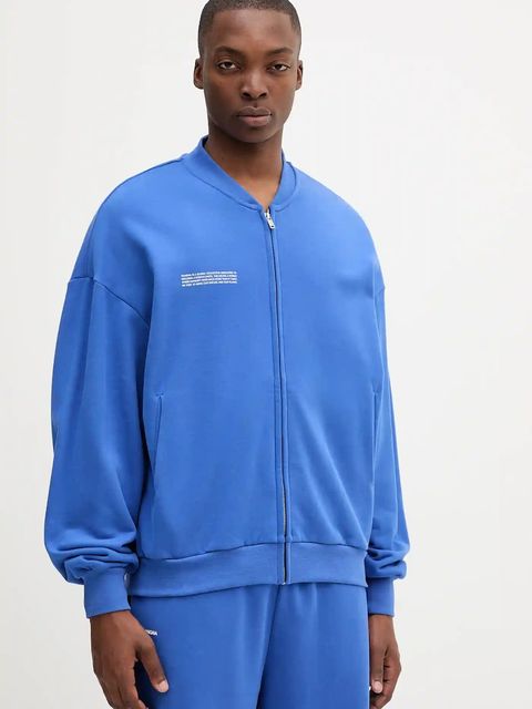 Pangaia kurtka Midweight Bomber Jacket kolor niebieski przejściowa 10002360