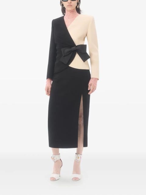 Valentino Garavani bow-embellishment blazer - Black